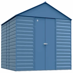 Arrow Select Steel Storage Shed, 14x14, Blue Grey