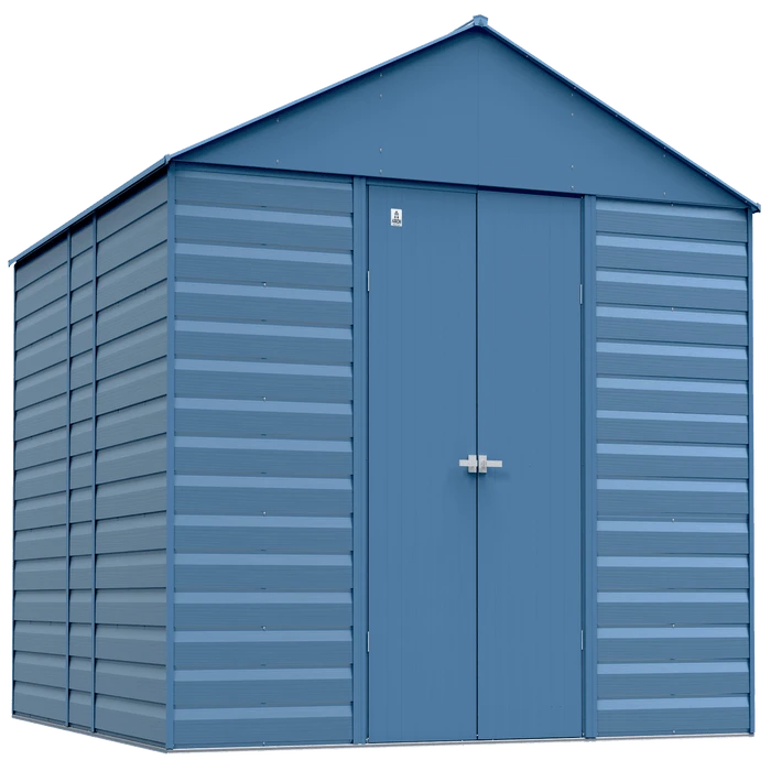 Arrow Select Steel Storage Shed, 14x14, Blue Grey 3 Arrow Select Steel Storage Shed, 14x14, Blue Grey