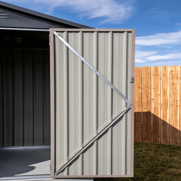 Arrow Cover-IT 6x4 Ft. Grey Metal Shed 14 Arrow Cover-IT 6x4 Ft. Grey Metal Shed - Image 12