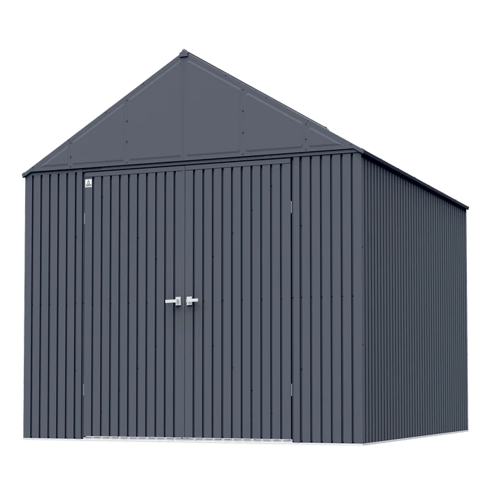 Arrow Elite Steel Storage Shed, 12x14, Anthracite 5 Arrow Elite Steel Storage Shed, 12x14, Anthracite - Image 3