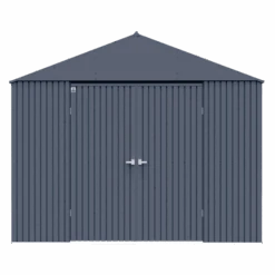 Arrow Elite Steel Storage Shed, 14x12, Anthracite 14 Arrow Elite Steel Storage Shed, 14x12, Anthracite -Shelterlogic plsef0a6p0dhvxtq6lv2