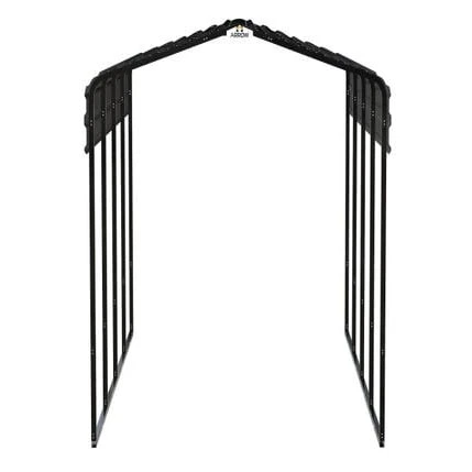 Arrow Carport 10x20x09 Charcoal BKP 3 Arrow Carport 10x20x09 Charcoal BKP