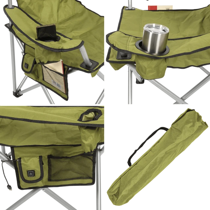 ShelterLogic Deluxe Heated Folding Quad Chair 4 ShelterLogic Deluxe Heated Folding Quad Chair - Image 2