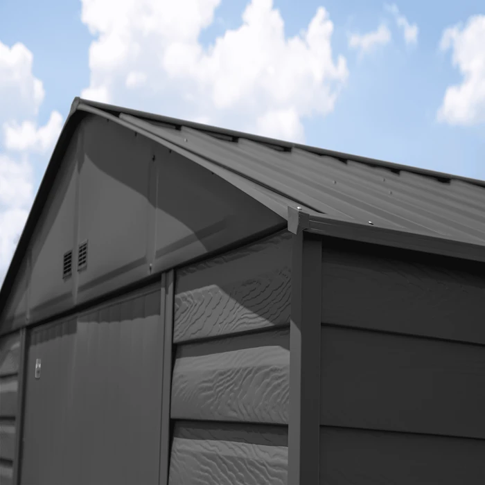 Arrow Select Steel Storage Shed, 12x12, Charcoal 13 Arrow Select Steel Storage Shed, 12x12, Charcoal - Image 11