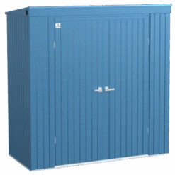 Arrow Elite Steel Storage Shed, 8x4, Blue Grey