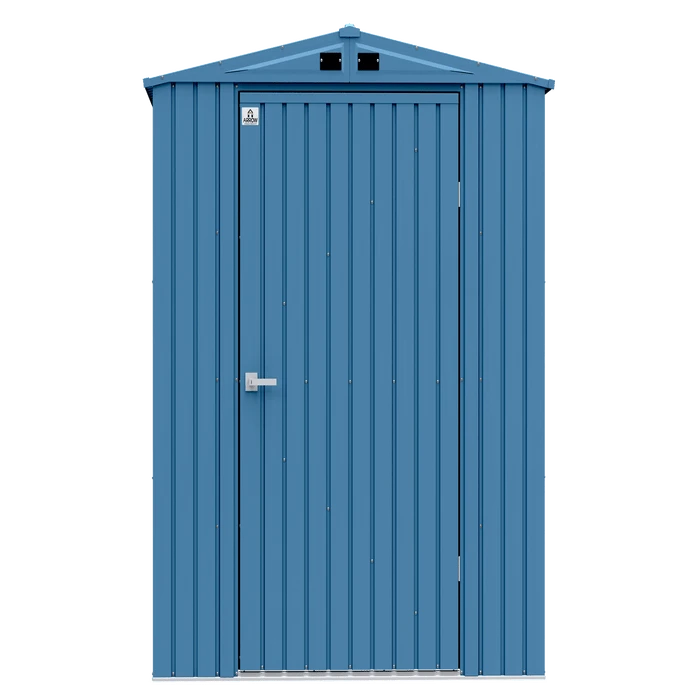 Arrow Elite Steel Storage Shed, 6x6, Blue Grey 4 Arrow Elite Steel Storage Shed, 6x6, Blue Grey - Image 2