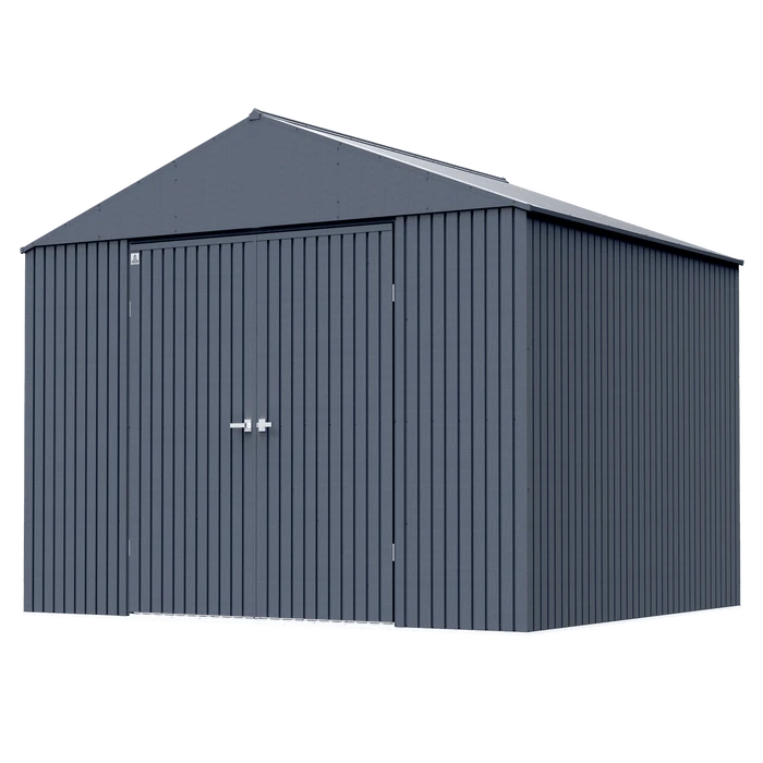 Arrow Elite Steel Storage Shed, 14x12, Anthracite 5 Arrow Elite Steel Storage Shed, 14x12, Anthracite - Image 3