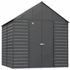 Arrow Select Steel Storage Shed, 12x12, Charcoal