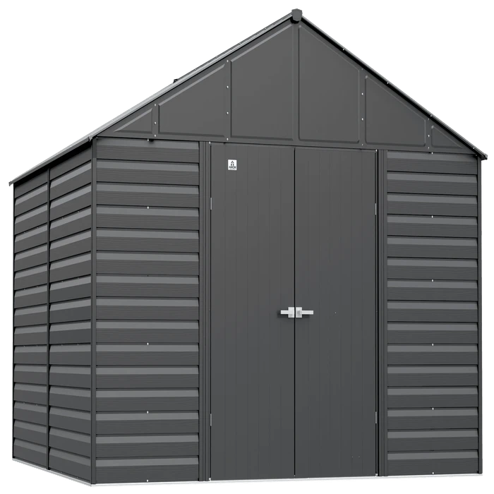 Arrow Select Steel Storage Shed, 12x12, Charcoal 3 Arrow Select Steel Storage Shed, 12x12, Charcoal