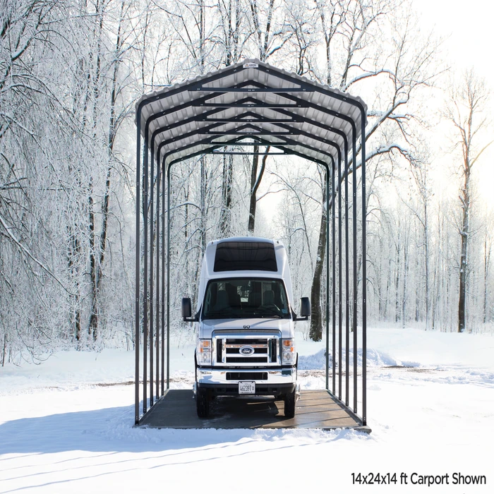 Arrow RV Carport, 14 Ft. X 20 Ft. X 14 Ft. Charcoal 16 Arrow RV Carport, 14 Ft. X 20 Ft. X 14 Ft. Charcoal - Image 14
