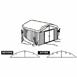 Roof Strengthening Kit For Arrow Sheds 10 Ft. X 12 Ft. (except Swing Door Units) 9 Roof Strengthening Kit For Arrow Sheds 10 Ft. X 12 Ft. (except Swing Door Units) -Shelterlogic rbk1012 3
