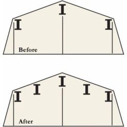 Roof Strengthening Kit For Arrow Sheds 6 Ft. X 5 Ft. And 8 Ft. X 6 Ft. 8 Roof Strengthening Kit For Arrow Sheds 6 Ft. X 5 Ft. And 8 Ft. X 6 Ft. -Shelterlogic rbk6586 2