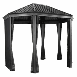 ShelterLogic Komodo Hardtop Gazebo, 12 Ft. X 15 Ft. Dark Gray -Shelterlogic rduvkododjg8h55pnsir