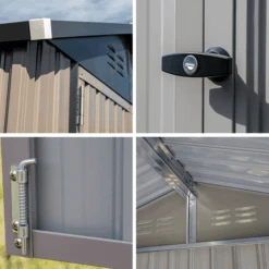 Arrow Cover-IT 6x4 Ft. Grey Metal Shed 31 Arrow Cover-IT 6x4 Ft. Grey Metal Shed -Shelterlogic ricxnq5g8ubsfq2edp68