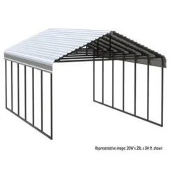 Arrow Carport 20x29x09 Eggshell BKP 28 Arrow Carport 20x29x09 Eggshell BKP -Shelterlogic rkqs7zowlz8efhrwmizo 2