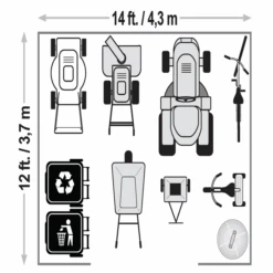 Arrow Classic Metal Shed, 14 X 12, Blue Grey 13 Arrow Classic Metal Shed, 14 X 12, Blue Grey -Shelterlogic rt2ghbapkltq1jbsqtni