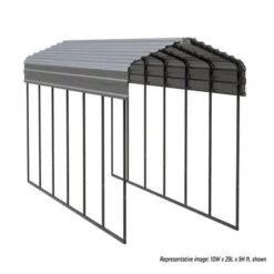 Arrow Carport 10x15x09 Charcoal BKP 32 Arrow Carport 10x15x09 Charcoal BKP -Shelterlogic s7oeljy6fufa46bl8m5l 3