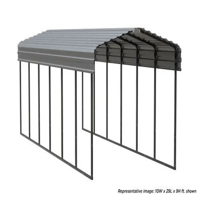 Arrow Carport 10x15x09 Charcoal BKP 17 Arrow Carport 10x15x09 Charcoal BKP - Image 15