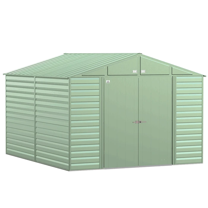 Arrow Select Steel Storage Shed, 10x12, Sage Green 7 Arrow Select Steel Storage Shed, 10x12, Sage Green - Image 5