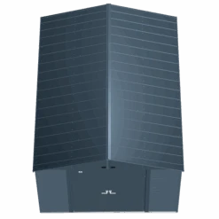 Arrow Select Steel Storage Shed, 10x14, Blue Grey -Shelterlogic scg1014bg silo image 03