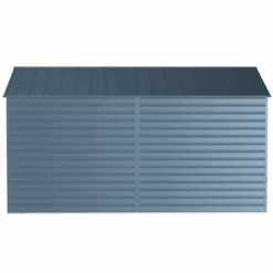 Arrow Select Steel Storage Shed, 10x14, Blue Grey -Shelterlogic scg1014bg silo image 07