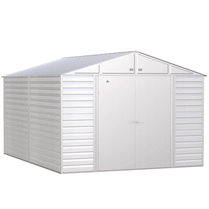 Arrow Select Steel Storage Shed, 10x14, Flute Grey 4 Arrow Select Steel Storage Shed, 10x14, Flute Grey - Image 2