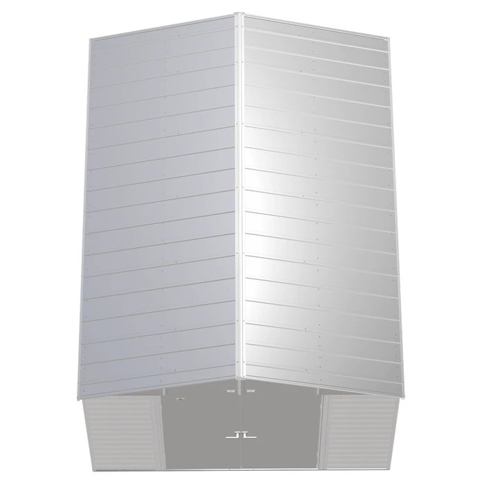 Arrow Select Steel Storage Shed, 10x14, Flute Grey 9 Arrow Select Steel Storage Shed, 10x14, Flute Grey - Image 7