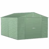Arrow Select Steel Storage Shed, 10x14, Sage Green 1 Arrow Select Steel Storage Shed, 10x14, Sage Green -Shelterlogic scg1014sg silo image 01