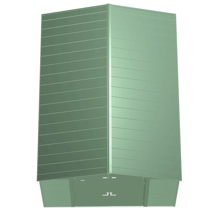 Arrow Select Steel Storage Shed, 10x14, Sage Green 8 Arrow Select Steel Storage Shed, 10x14, Sage Green - Image 6
