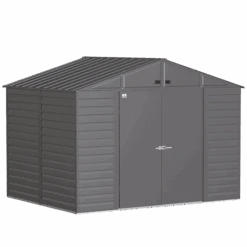 Arrow Select Steel Storage Shed, 10x8, Charcoal 18 Arrow Select Steel Storage Shed, 10x8, Charcoal -Shelterlogic scg108cc silo image 01