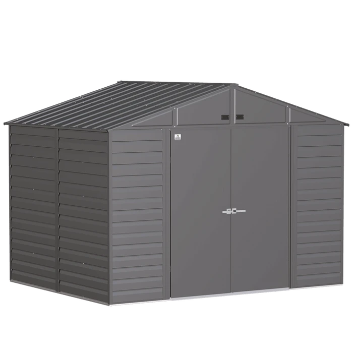 Arrow Select Steel Storage Shed, 10x8, Charcoal 7 Arrow Select Steel Storage Shed, 10x8, Charcoal - Image 5