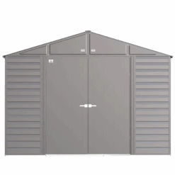 Arrow Select Steel Storage Shed, 10x8, Charcoal