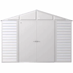 Arrow Select Steel Storage Shed, 10x8, Flute Grey