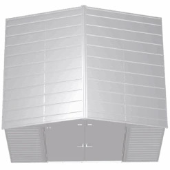 Arrow Select Steel Storage Shed, 10x8, Flute Grey 21 Arrow Select Steel Storage Shed, 10x8, Flute Grey -Shelterlogic scg108fg silo image 03