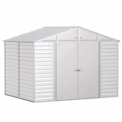 Arrow Select Steel Storage Shed, 10x8, Flute Grey 18 Arrow Select Steel Storage Shed, 10x8, Flute Grey -Shelterlogic scg108fg silo image 06