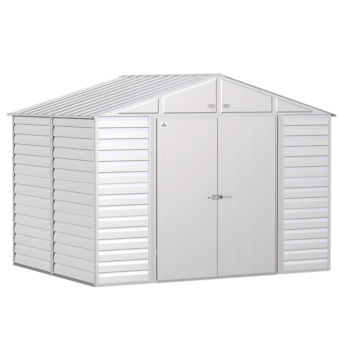 Arrow Select Steel Storage Shed, 10x8, Flute Grey 7 Arrow Select Steel Storage Shed, 10x8, Flute Grey - Image 5