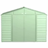 Arrow Select Steel Storage Shed, 10x8, Sage Green 1 Arrow Select Steel Storage Shed, 10x8, Sage Green -Shelterlogic scg108sg silo image 02