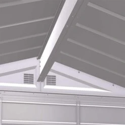 Arrow Select Steel Storage Shed, 6x5, Flute Grey 28 Arrow Select Steel Storage Shed, 6x5, Flute Grey -Shelterlogic scg65fg scg67fg detail image 01