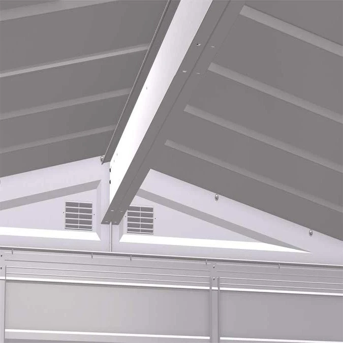 Arrow Select Steel Storage Shed, 6x5, Flute Grey 14 Arrow Select Steel Storage Shed, 6x5, Flute Grey - Image 12