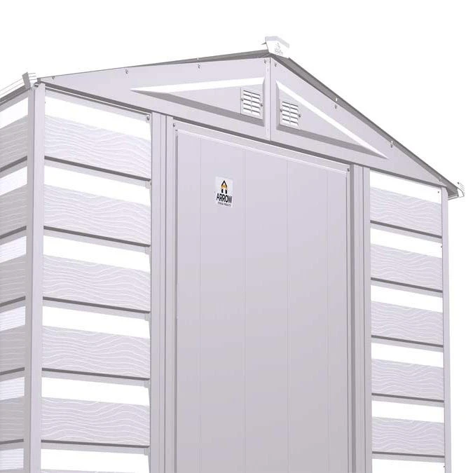 Arrow Select Steel Storage Shed, 6x5, Flute Grey 13 Arrow Select Steel Storage Shed, 6x5, Flute Grey - Image 11