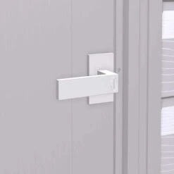 Arrow Select Steel Storage Shed, 6x5, Flute Grey 29 Arrow Select Steel Storage Shed, 6x5, Flute Grey -Shelterlogic scg65fg scg67fg scp64fg detail image 01