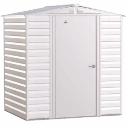 Arrow Select Steel Storage Shed, 6x5, Flute Grey 18 Arrow Select Steel Storage Shed, 6x5, Flute Grey -Shelterlogic scg65fg silo image 01