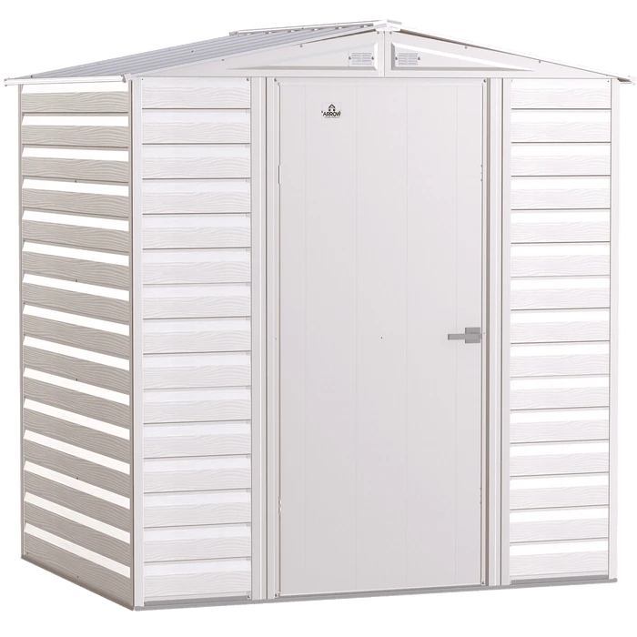 Arrow Select Steel Storage Shed, 6x5, Flute Grey 4 Arrow Select Steel Storage Shed, 6x5, Flute Grey - Image 2
