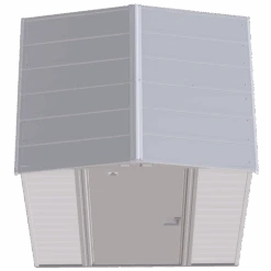 Arrow Select Steel Storage Shed, 6x5, Flute Grey 22 Arrow Select Steel Storage Shed, 6x5, Flute Grey -Shelterlogic scg65fg silo image 03