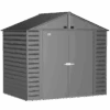 Arrow Select Steel Storage Shed, 8x6, Charcoal 2 Arrow Select Steel Storage Shed, 8x6, Charcoal -Shelterlogic scg86cc silo image 01