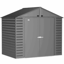 Arrow Select Steel Storage Shed, 8x6, Charcoal
