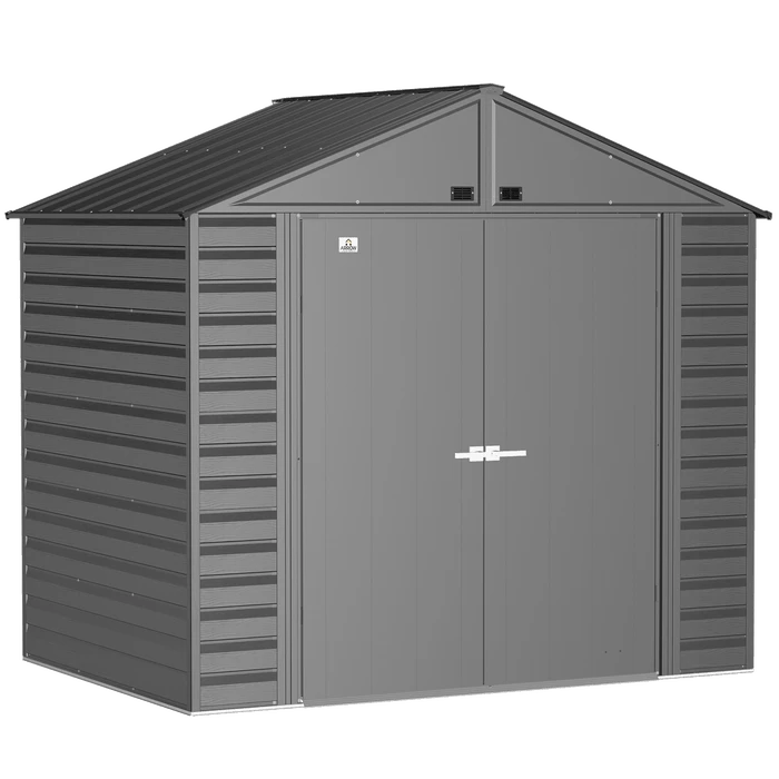 Arrow Select Steel Storage Shed, 8x6, Charcoal 3 Arrow Select Steel Storage Shed, 8x6, Charcoal