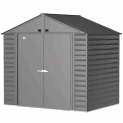 Arrow Select Steel Storage Shed, 8x6, Charcoal 23 Arrow Select Steel Storage Shed, 8x6, Charcoal -Shelterlogic scg86cc silo image 06