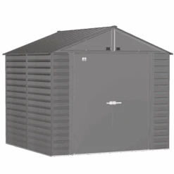 Arrow Select Steel Storage Shed, 8x8, Charcoal