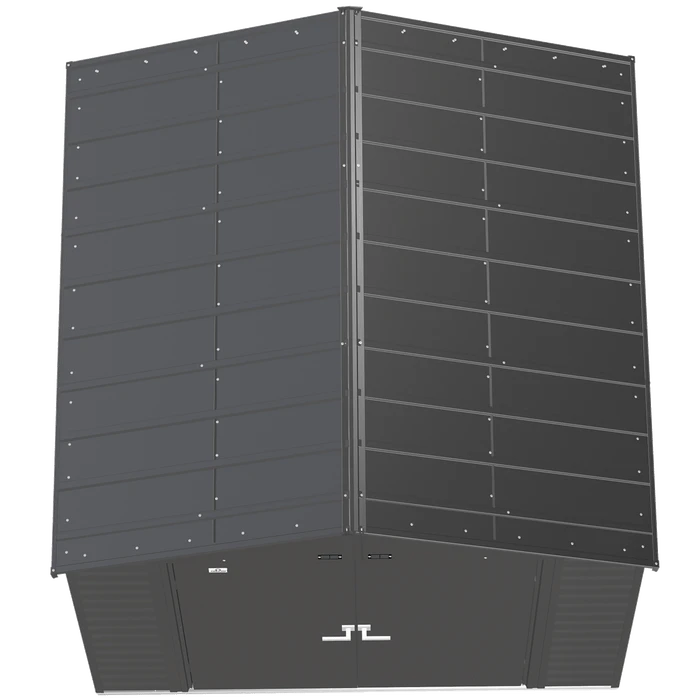 Arrow Select Steel Storage Shed, 8x8, Charcoal 7 Arrow Select Steel Storage Shed, 8x8, Charcoal - Image 5